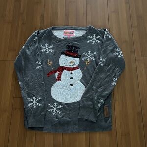 Tipsy Elves Gray and White Knit brand new